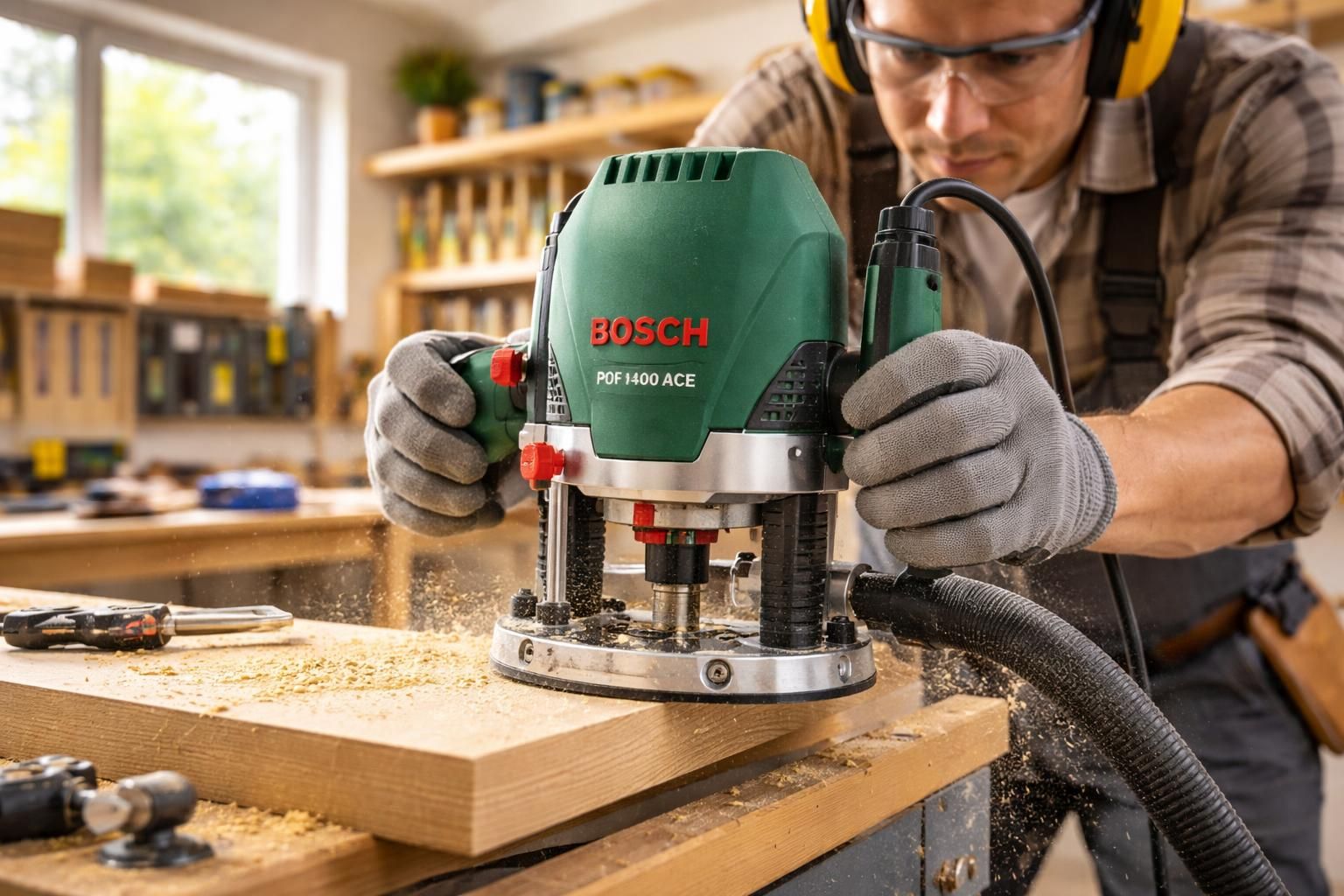 découvrez notre test complet de la bosch pof 1400 ace, la défonceuse idéale pour les bricoleurs exigeants, alliant performance, précision et praticité.