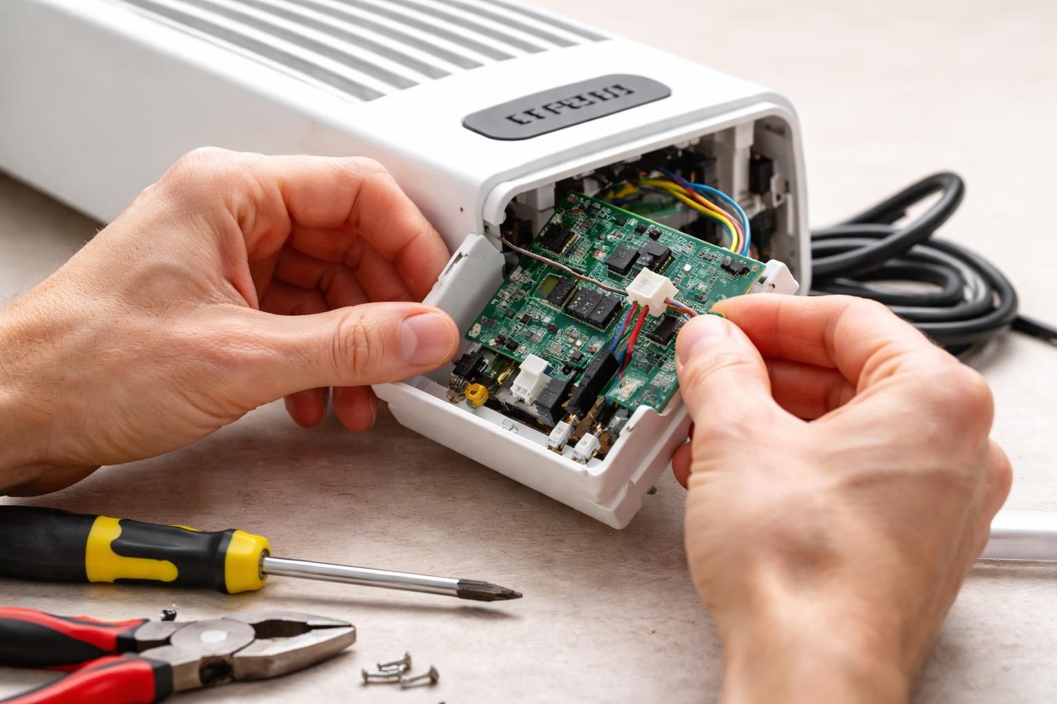 apprenez étape par étape comment démonter le thermostat d'un radiateur électrique en panne grâce à ce tutoriel simple et illustré.