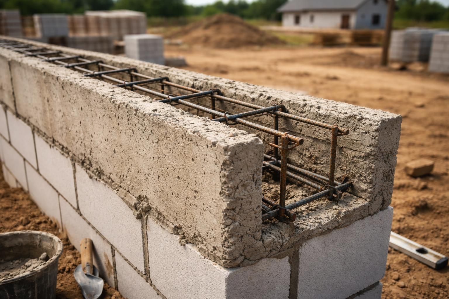 Prix d&rsquo;une ceinture en béton pour maison