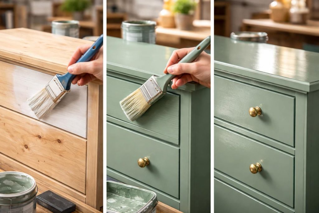 découvrez comment peindre un meuble en bois étape par étape : préparation avec une sous-couche, choix de la peinture adaptée et conseils pour une finition parfaite.