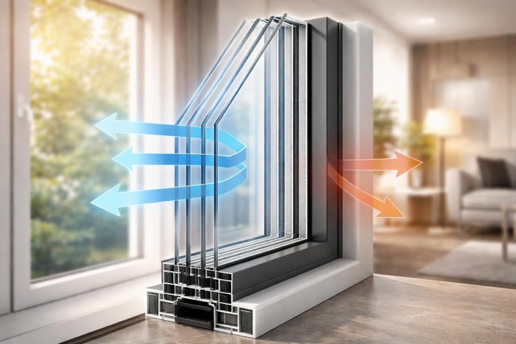 découvrez comment le quadruple vitrage améliore les performances énergétiques des fenêtres, réduit les pertes de chaleur et optimise l'isolation pour un confort thermique optimal.