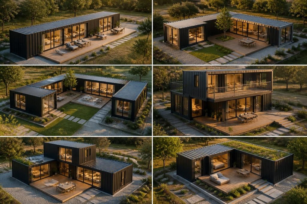 Plan de maison container : idées de configurations et surfaces possibles