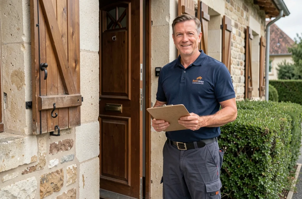 Artisan en intervention à domicile pour un service de conciergerie ou maintenance de foyer